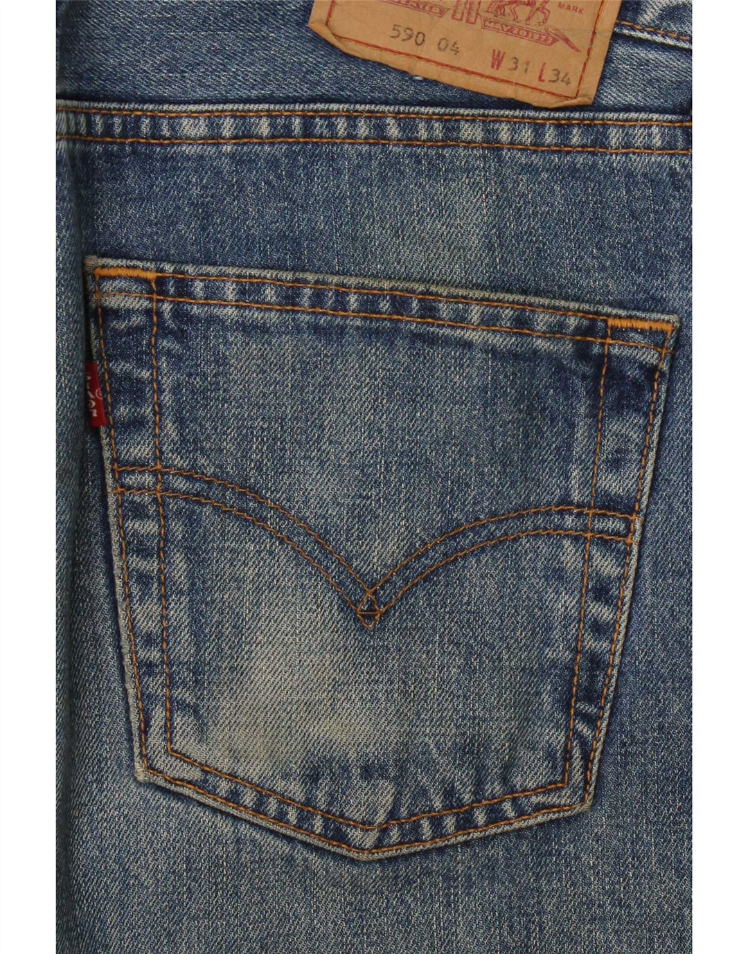 Levi's ženske ravne traperice 590 W31 L32 plavi pamuk
