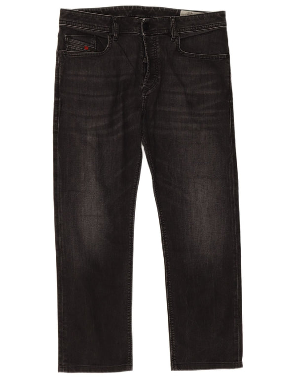 Diesel Mens Buster Regular Slim Traperice sa suženim trapericama W33 L26 Crni pamuk