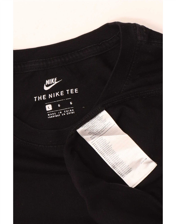 Velika muška majica kratkih rukava Nike Regular, crni pamuk