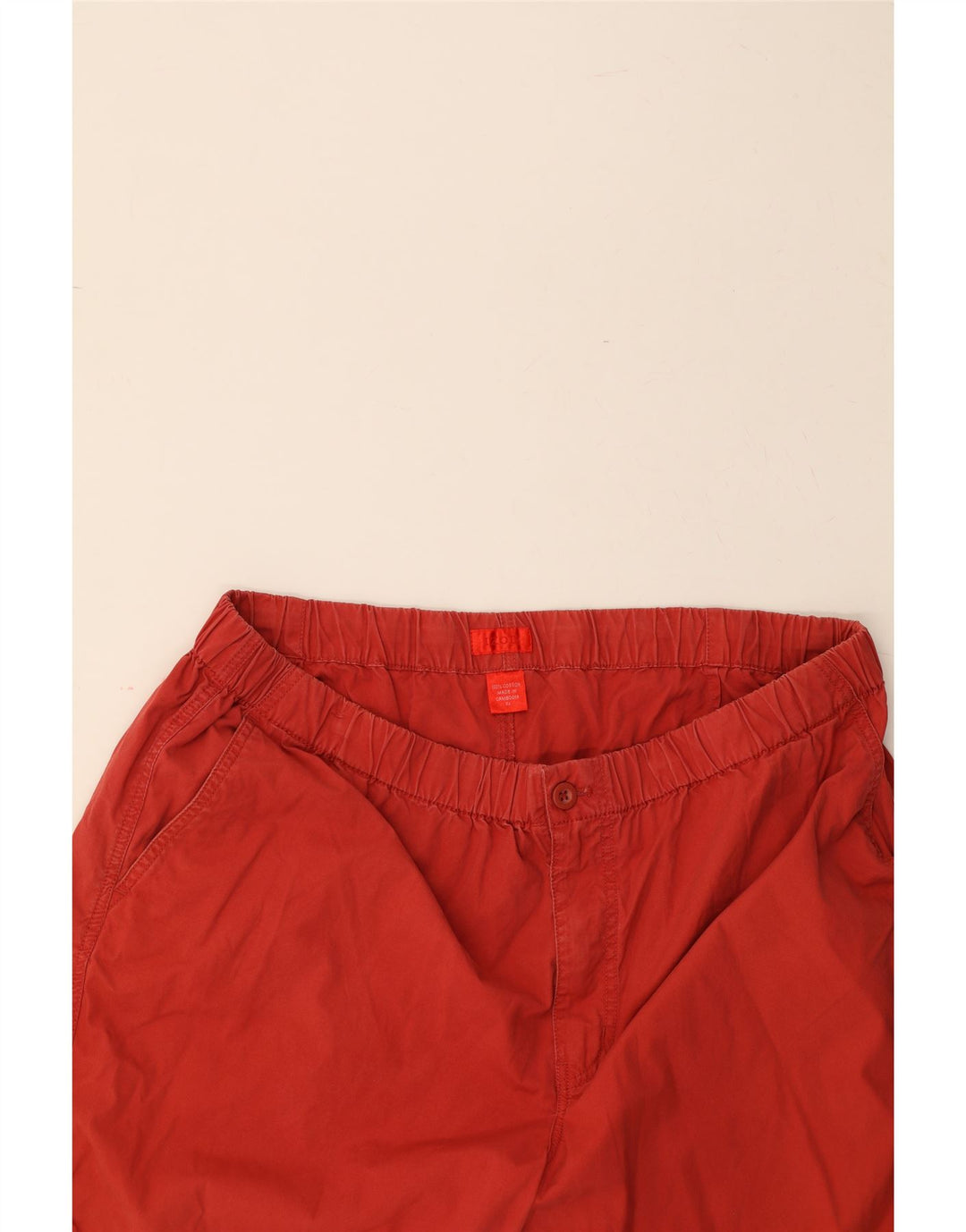 IZOD Mens Chino Shorts XL W38  Red Cotton Vintage Izod and Second-Hand Izod from Messina Hembry 