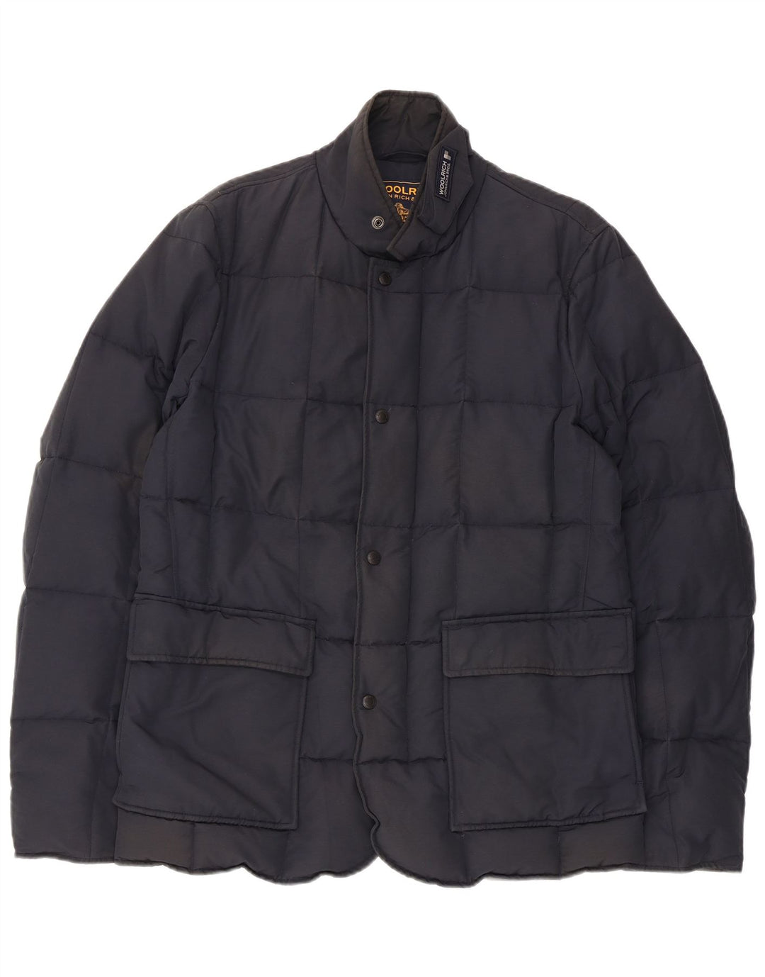 Woolrich muška podstavljena jakna UK 38 srednje tamnoplavi pamuk