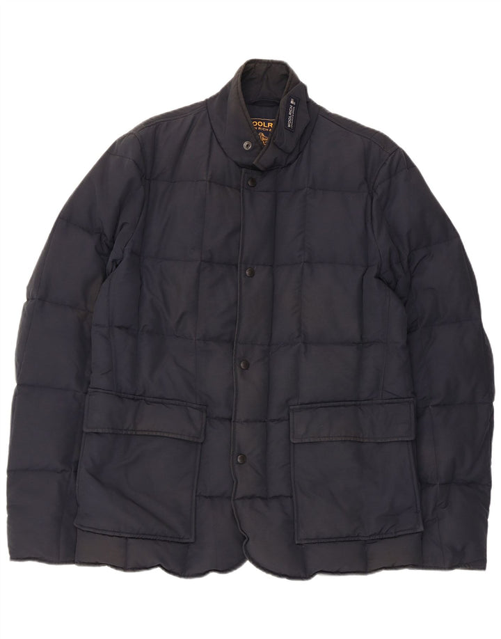 Woolrich muška podstavljena jakna UK 38 srednje tamnoplavi pamuk