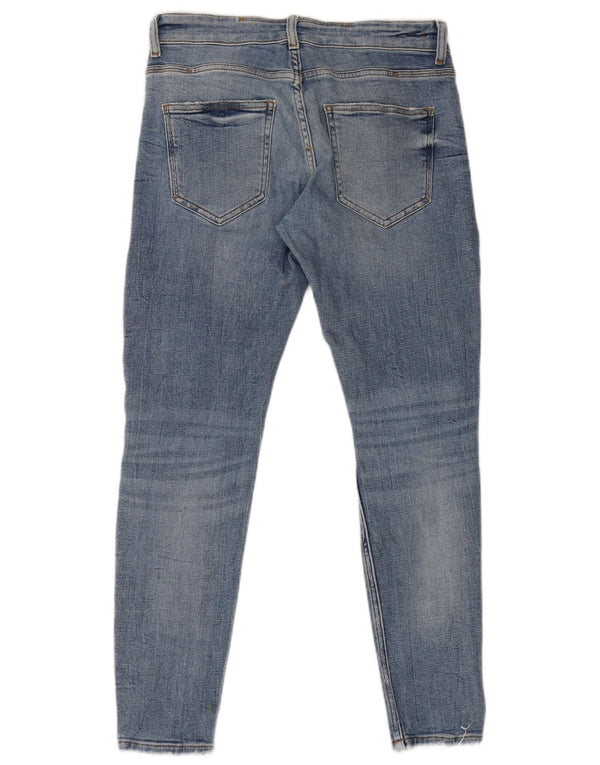Zara Mens Distressed Skinny Jeans EU 40 Medium W31 L29 Blue