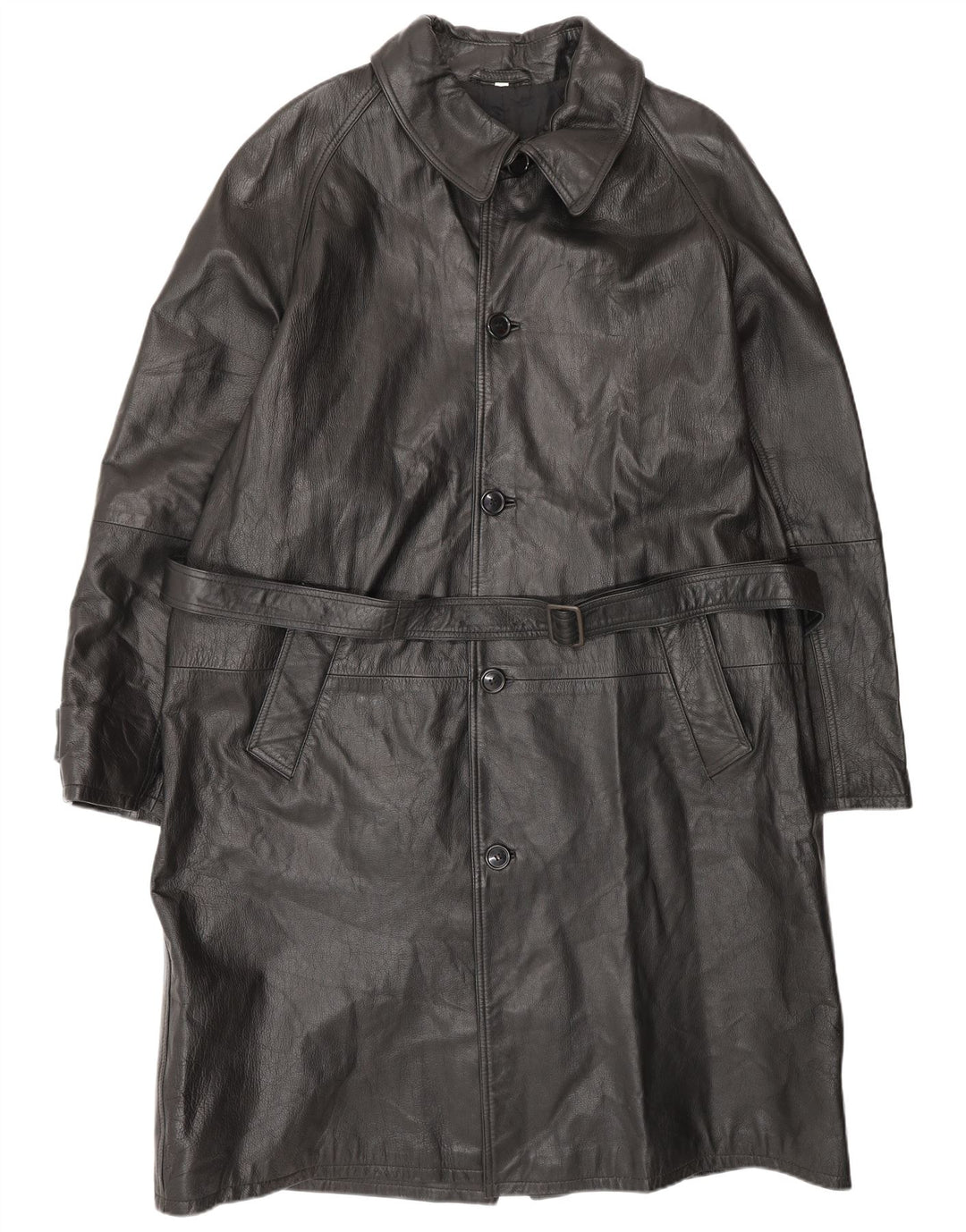 VINTAGE muški kožni kaput IT 52 XL crna koža