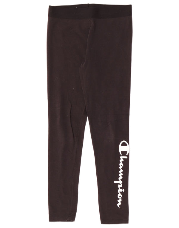 Champion Girls Graphic Leggings 13-14 Years XL Crni pamuk