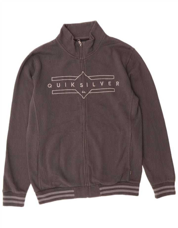 Quiksilver muška grafička trenirka gornja jakna srednje siva pamučna sportska