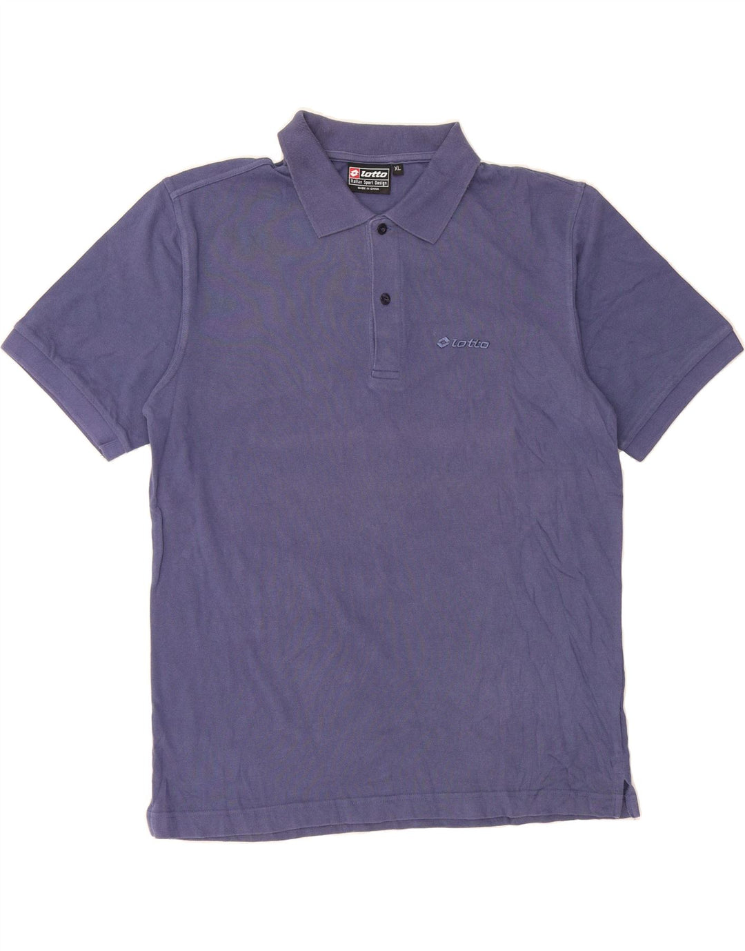LOTTO Mens Polo Shirt XL Navy Blue Vintage Lotto and Second-Hand Lotto from Messina Hembry 