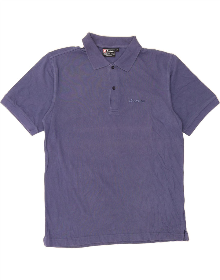 LOTTO Mens Polo Shirt XL Navy Blue Vintage Lotto and Second-Hand Lotto from Messina Hembry 