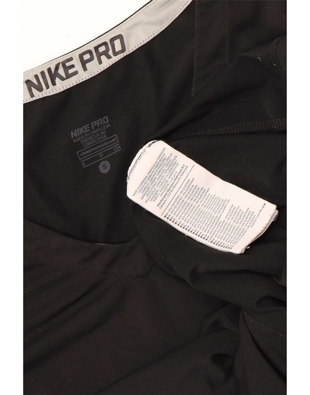 Nike Ženska Dri Fit Top majica dugih rukava UK 8 Mala crna poliester