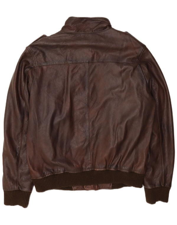 Ben Sherman muška vojna kožna jakna UK 42 XL smeđa