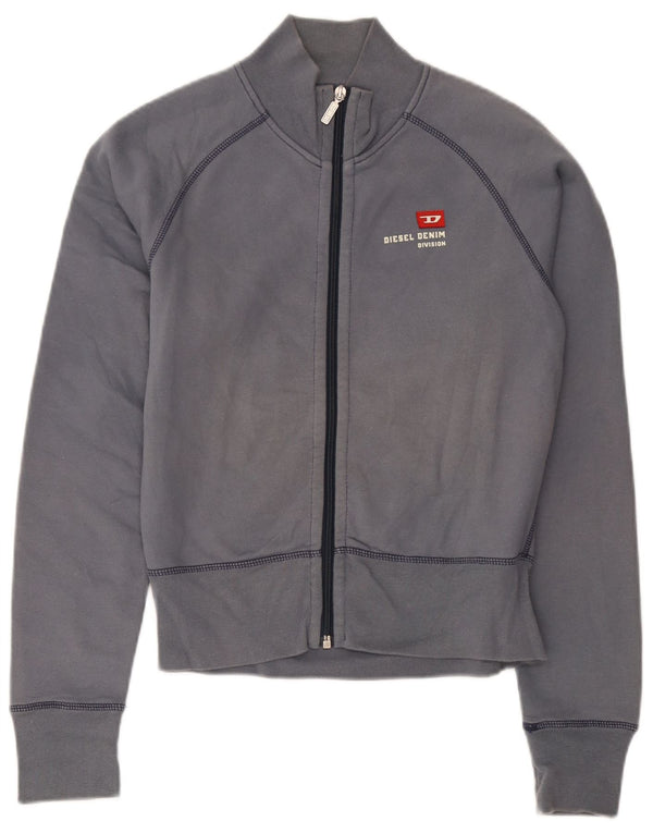 Diesel ženska gornja jakna kratke trenirke UK 14 veliki sivi pamuk