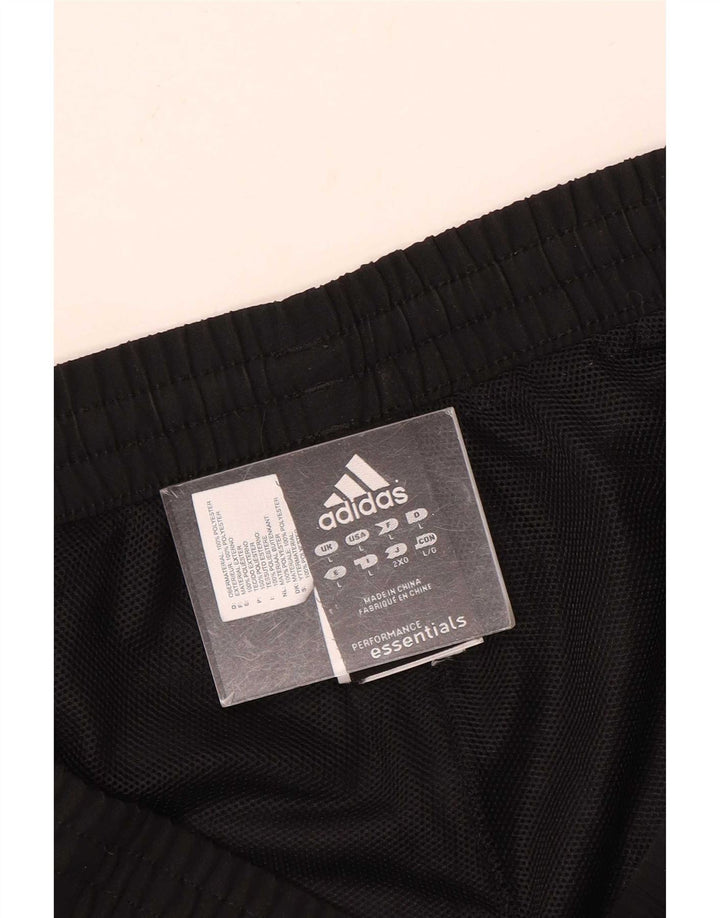 Adidas muške trenirke Climalite, velike crne hlače od poliestera
