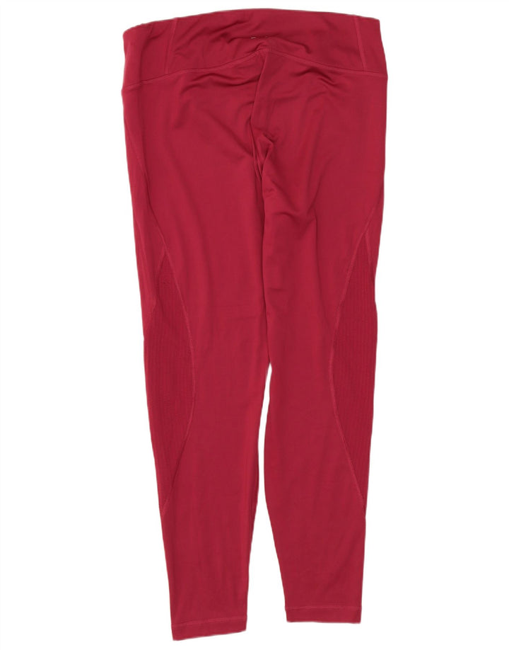 Reebok ženske tajice UK 14 Large Burgundy poliester