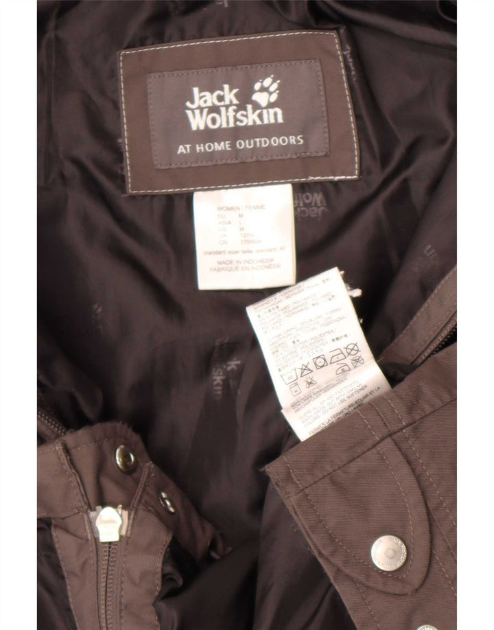 Jack Wolfskin ženska kišna jakna s kapuljačom UK 12/14 srednje sivi poliamid