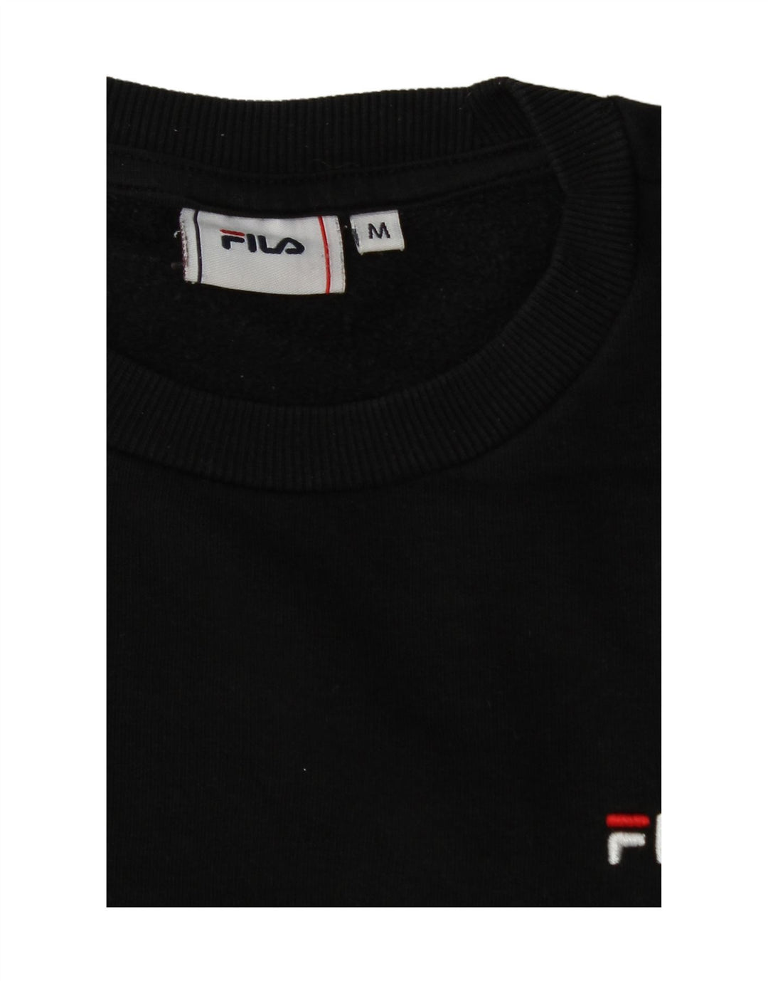 FILA Mens Sweatshirt Jumper Medium Black Cotton