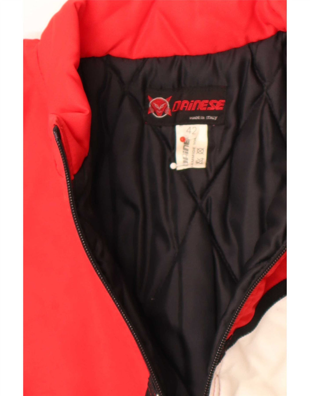 Dainese muška grafička trkačka jakna IT 42 XS Red Colourblock poliamid