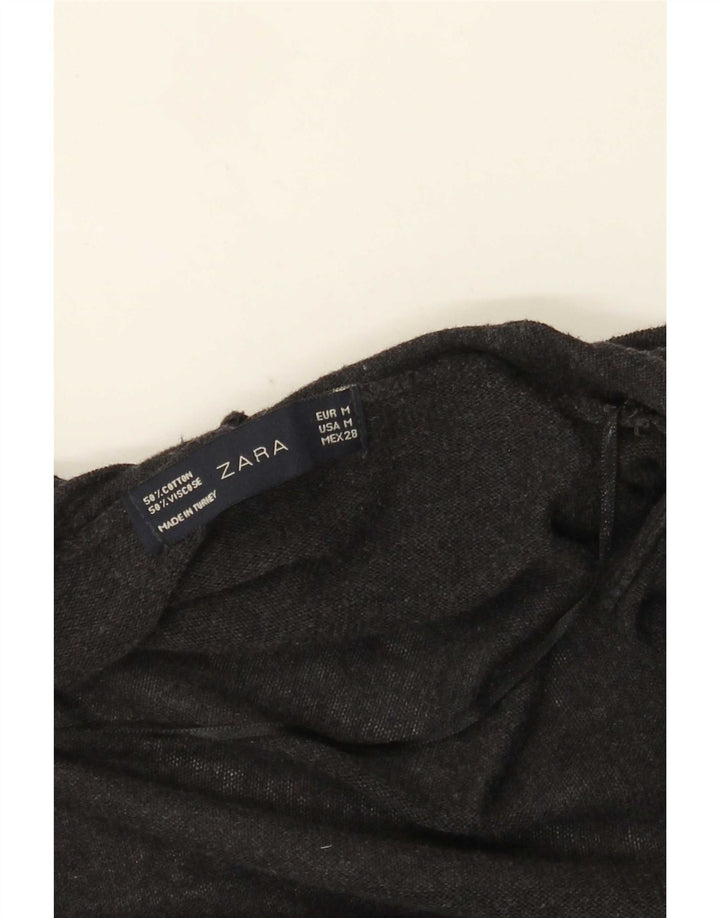 Preveliki ženski kardigan Zara pulover UK 14 srednje sivi