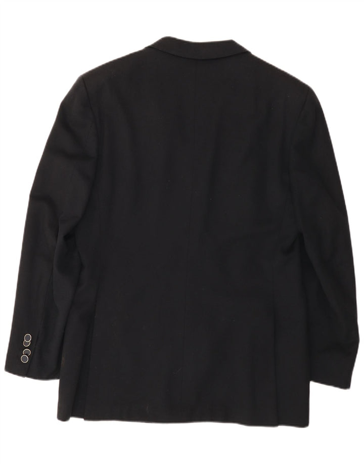 Galtrucco muška jakna s dvostrukim kopčanjem IT 40 velika crna vuna