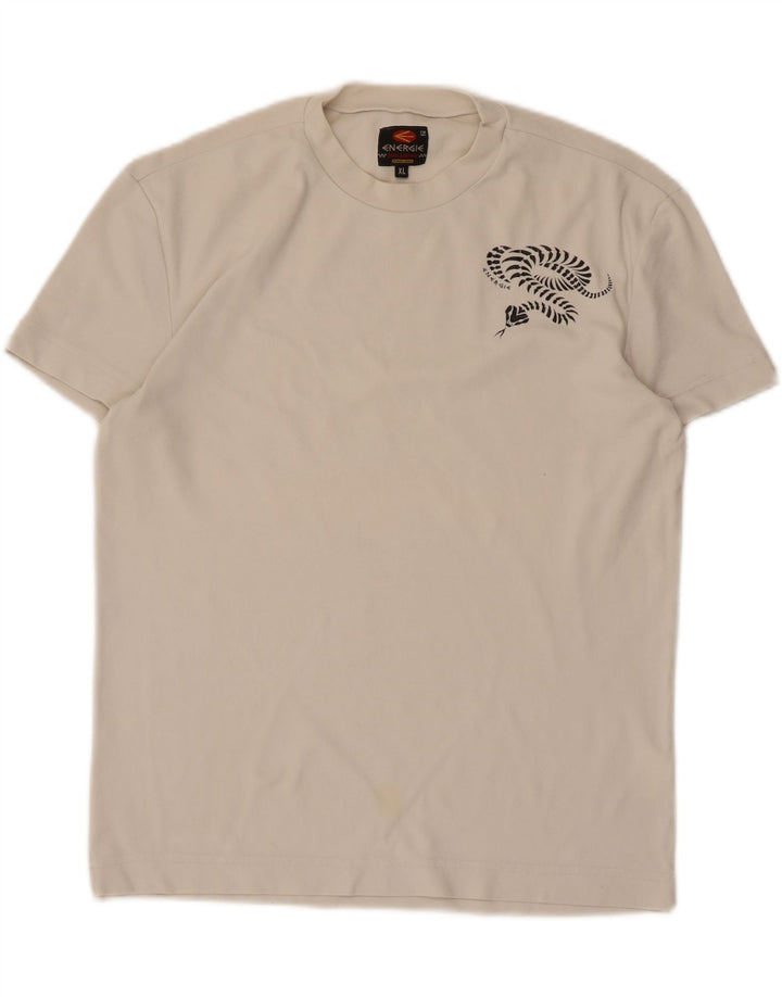 ENERGIE Ženska majica s grafičkim motivima UK 18 XL Bijeli poliamid