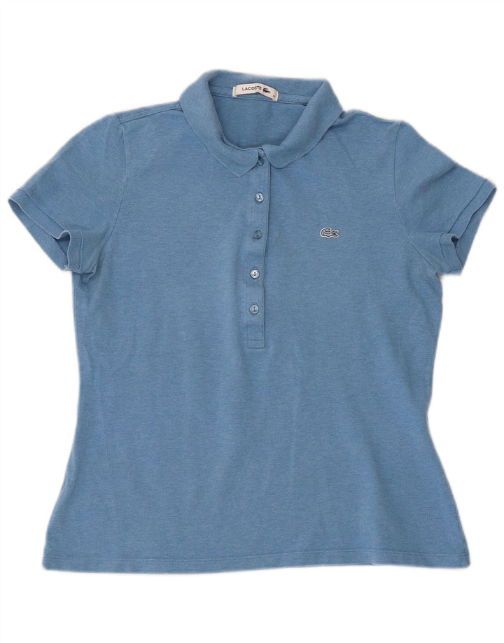 Lacoste ženska polo majica kratkih rukava standardnog kroja, veličina 40 srednje plava