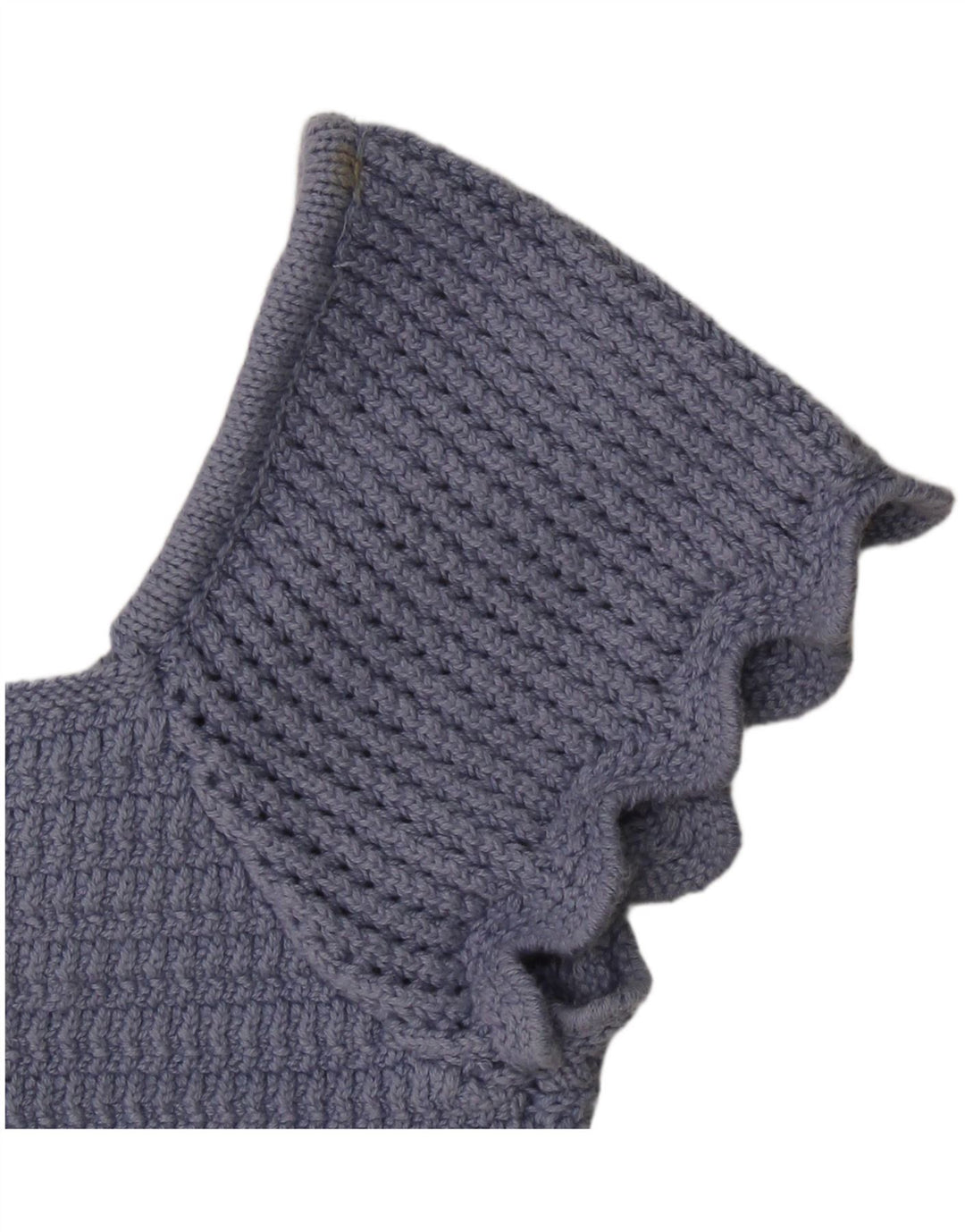 Zara ženski pleteni kratki top UK 8 Small Blue