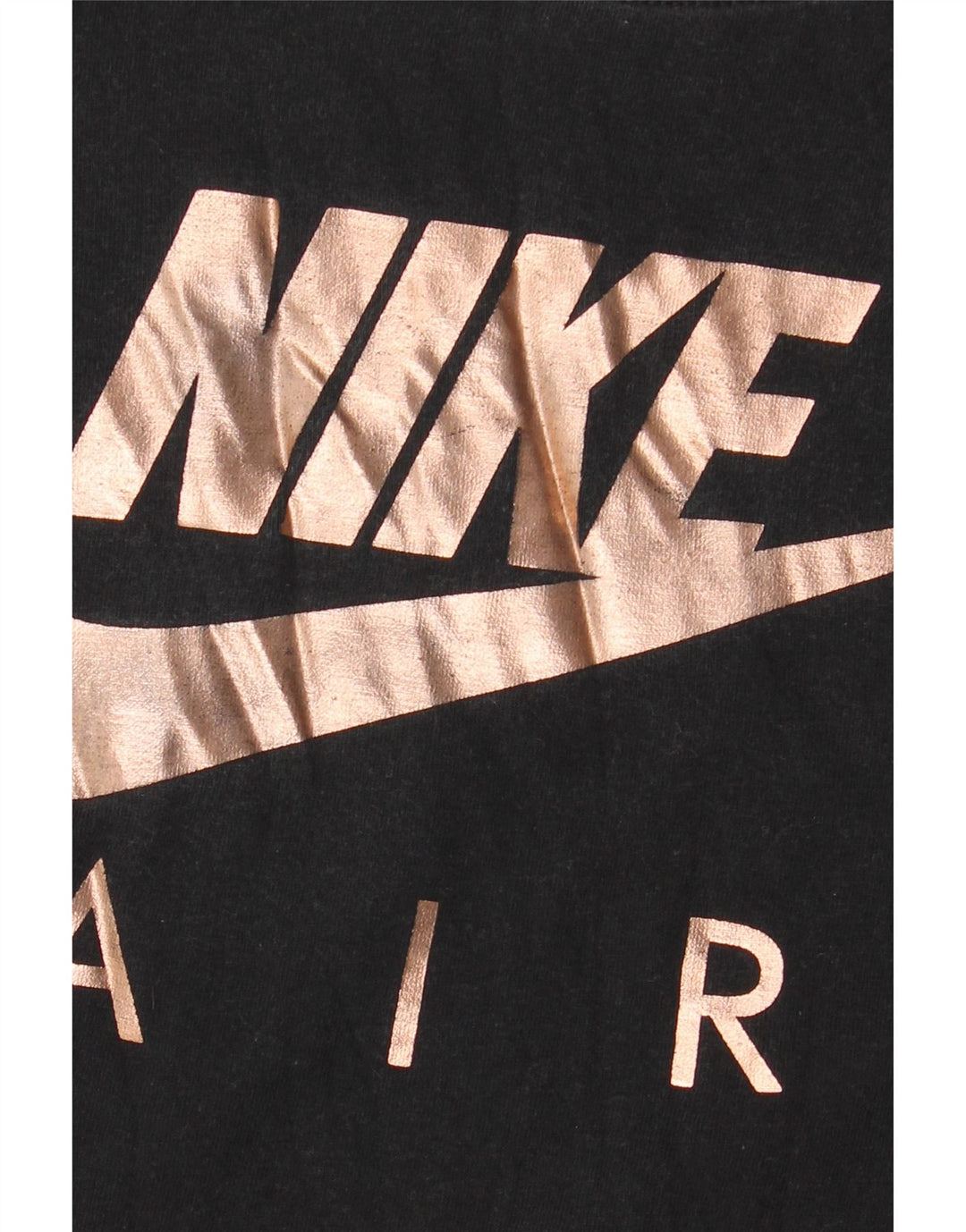 NIKE Ženska prevelika majica kratkih rukava UK 10 Mala crna