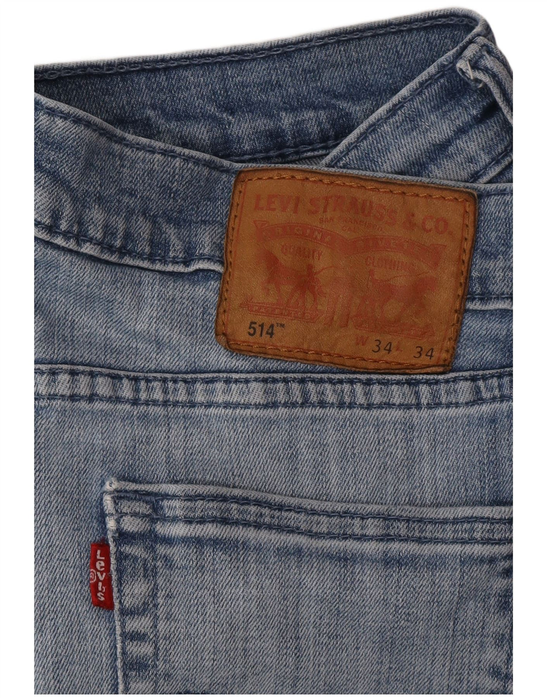 Levi's muške 514 ravne traperice W34 L34 plave