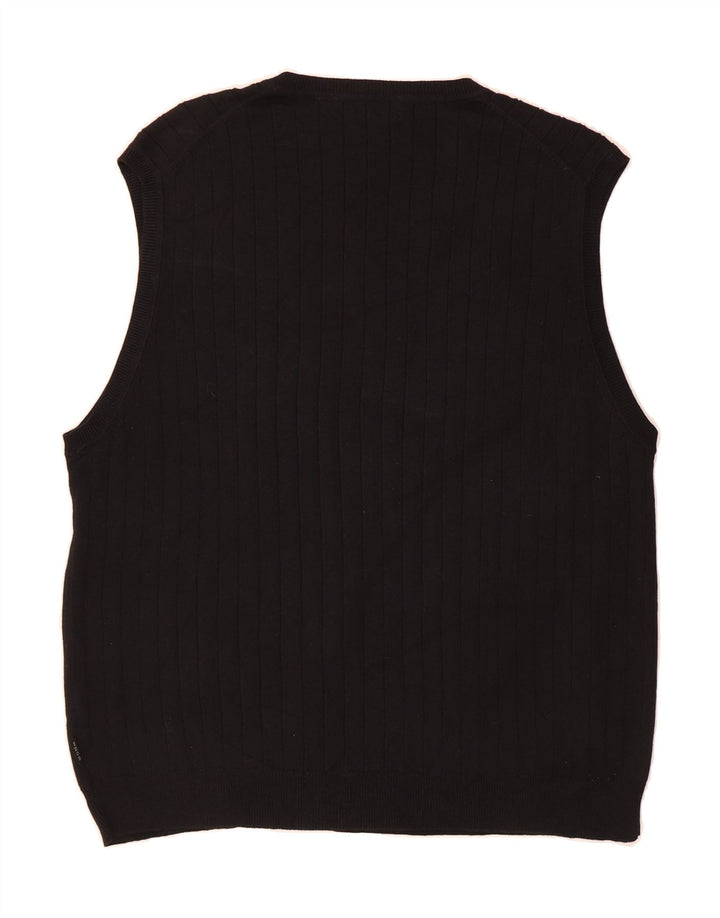 IZOD Mens Vest Tank Top Large Black Cotton Vintage Izod and Second-Hand Izod from Messina Hembry 