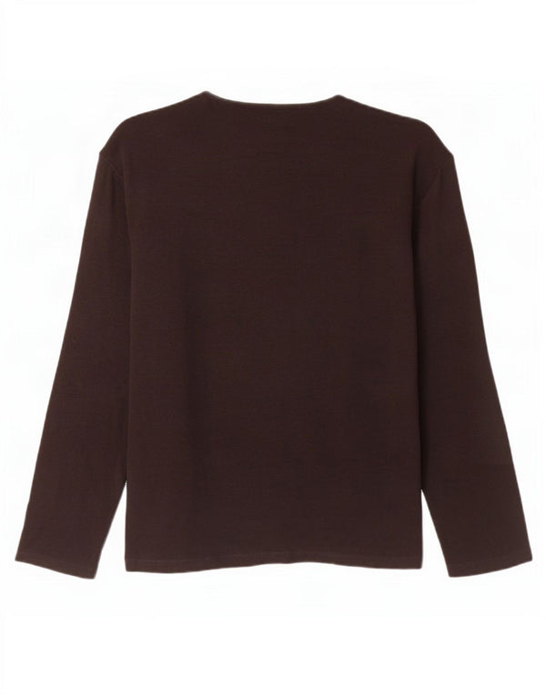 Armani Jeans Ženska majica dugih rukava UK 18 XL crni pamuk