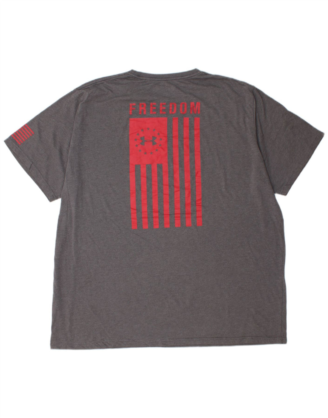 UNDER ARMOUR Top majica kratkih rukava Heat Gear Graphic 3XL na sive pruge