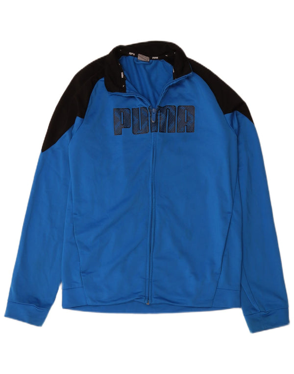 Gornja jakna trenirke Puma Boys Graphic 15-16 Years Blue Colourblock