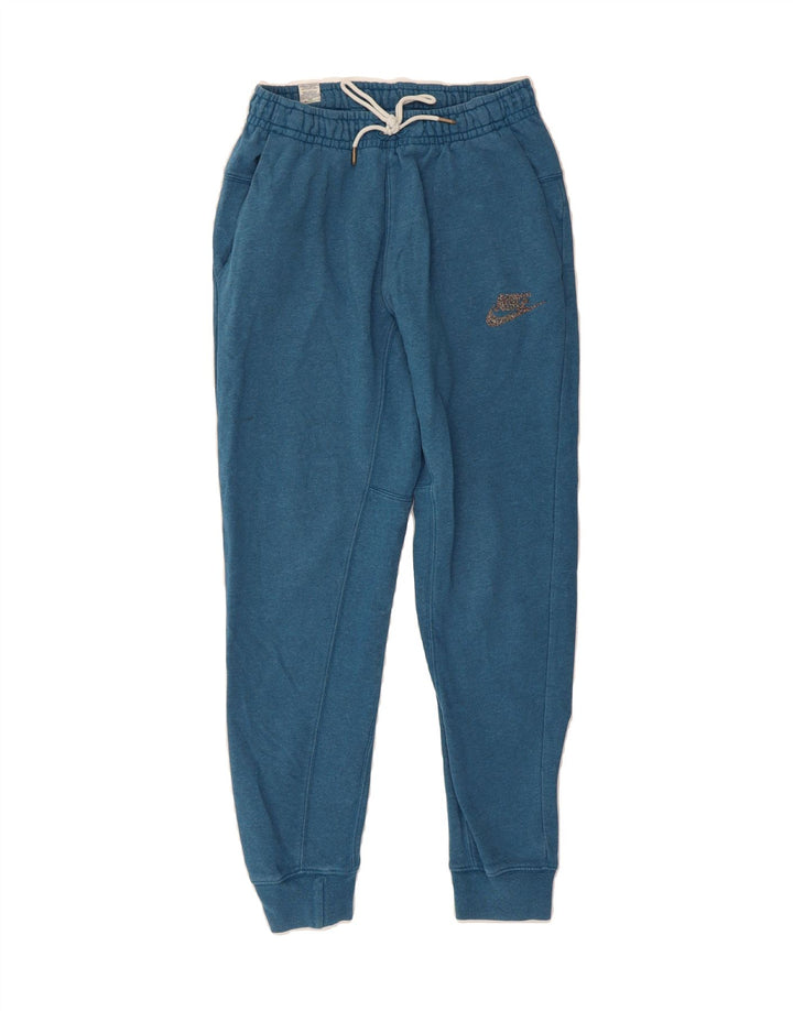 NIKE Mens Tracksuit Trousers Joggers Small  Blue Cotton Vintage Nike and Second-Hand Nike from Messina Hembry 