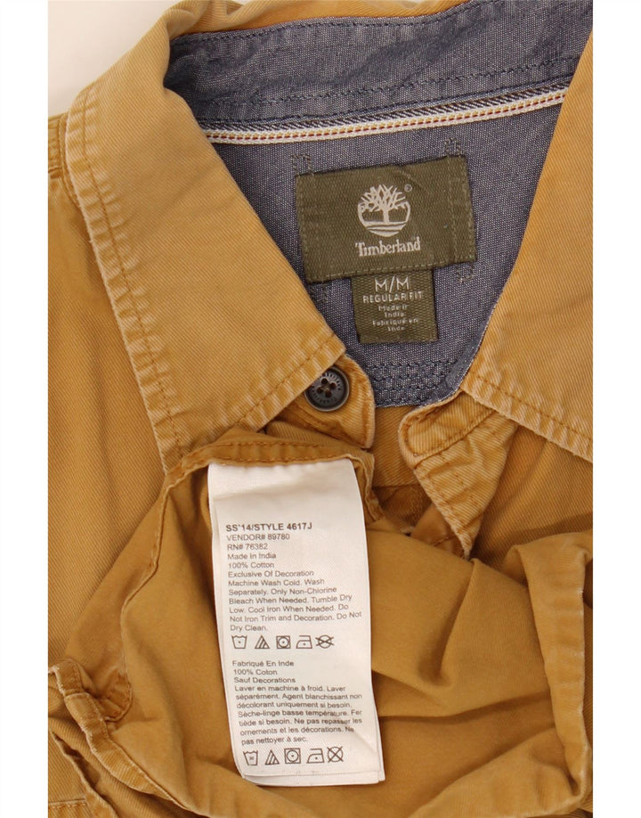 Timberland muška košulja standardnog kroja srednje žuti pamuk