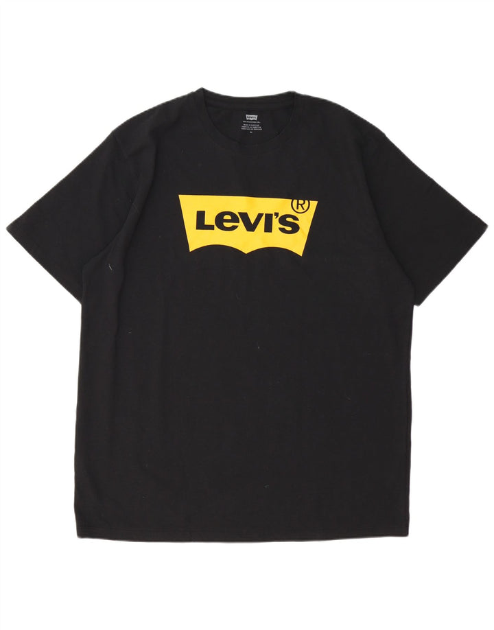 LEVI'S muška majica s grafičkim motivima XL crni pamuk