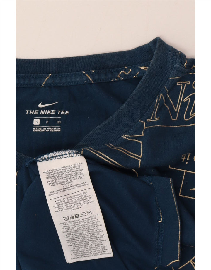 Nike Muška majica kratkih rukava s grafičkim motivima, mala tamnoplava pamuk