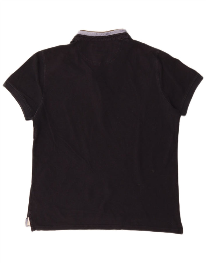 Massimo Dutti muška polo majica srednje tamnoplave boje, pamuk