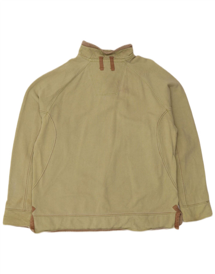 Fat Face Muška majica s dugmadima i izrezom Veliki zeleni pamuk