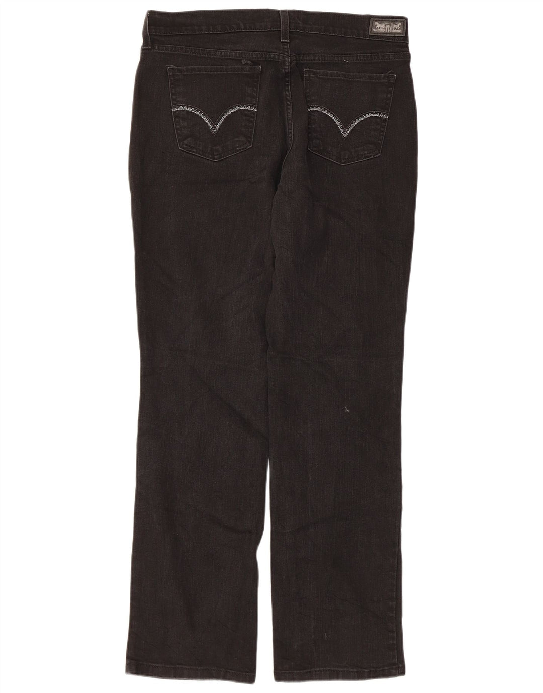Levi's ženske 505 ravne traperice W31 L32 crni pamuk