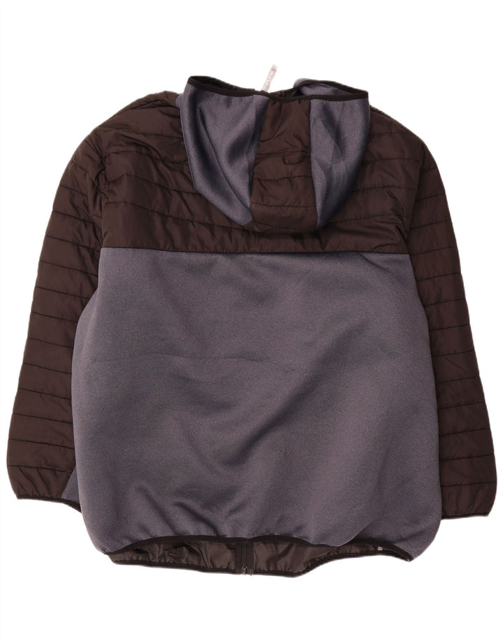 Jack & Jones muška podstavljena jakna s kapuljačom UK 46 3XL crni poliester