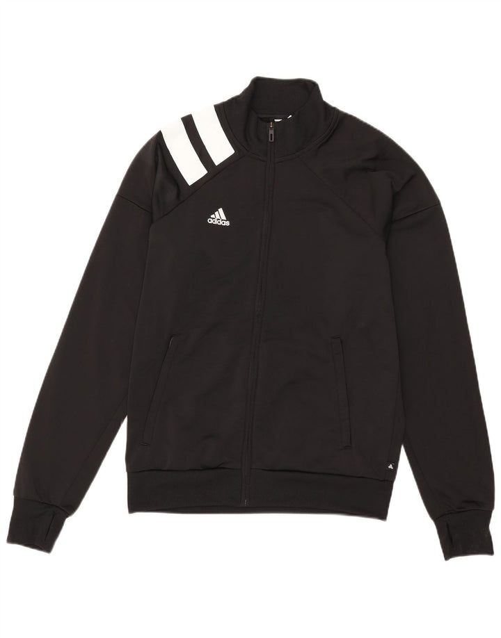 Adidas muška gornja jakna trenirke srednje crne boje od poliestera