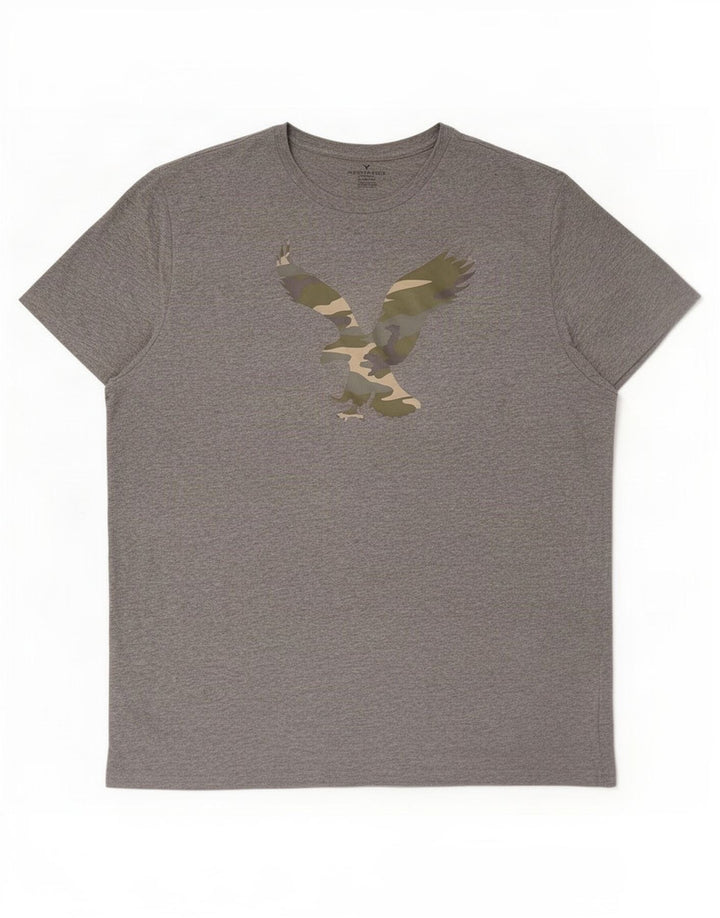 Muška majica kratkih rukava American Eagle Graphic Top 2XL sivi pamuk