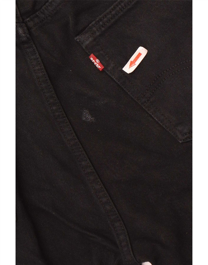 Levi's muške 501 ravne traperice W32 L34 crni pamuk