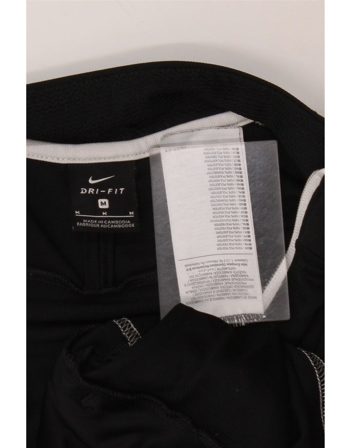 NIKE muška gornja jakna trenirke srednje crne boje od poliestera