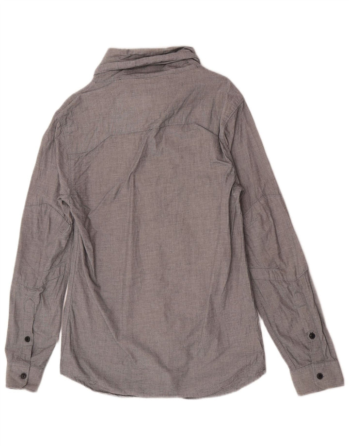 Jack & Jones muška majica s dugim izrezom Mala siva pamučna
