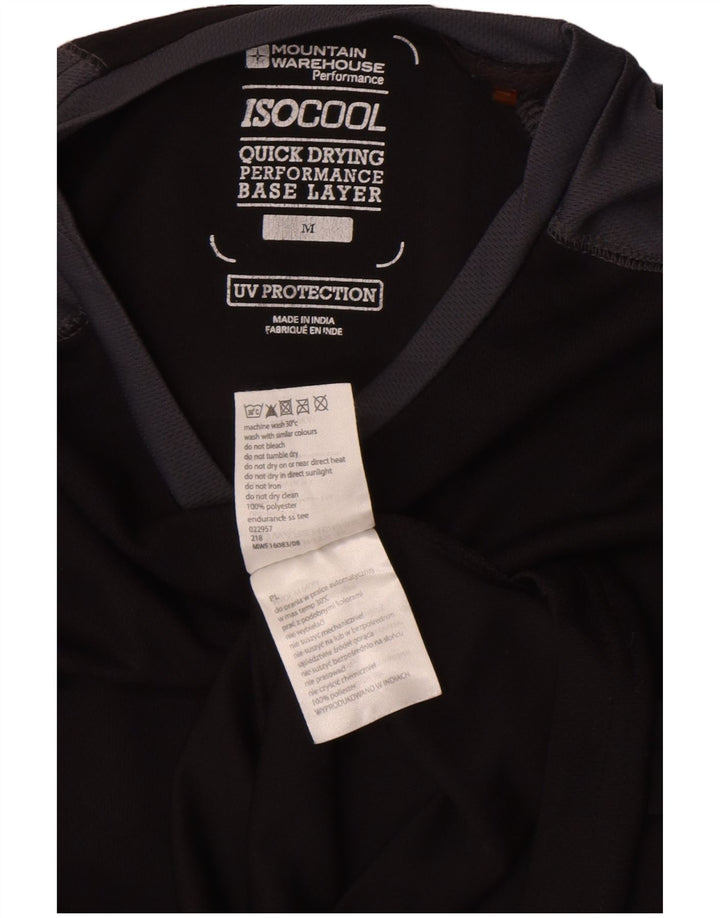 Mountain Warehouse Muška IsoCool majica kratkih rukava srednje crne boje