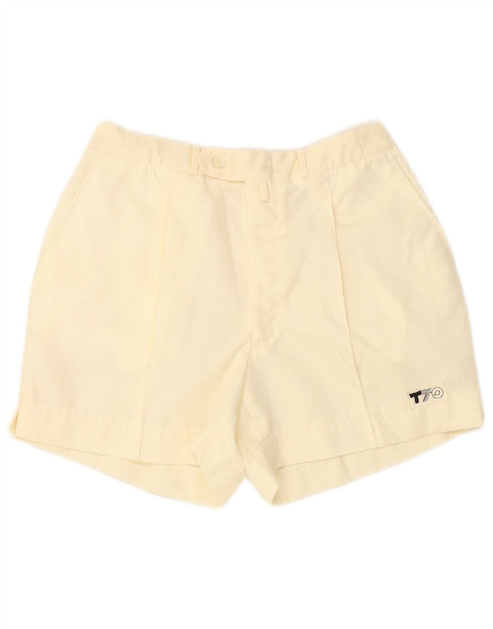 VINTAGE Ženske chino kratke hlače W26 male bijele boje