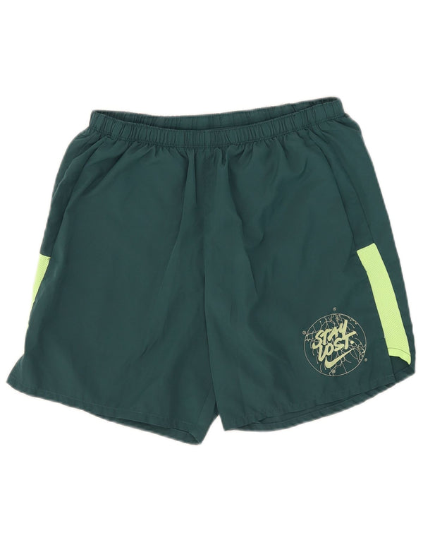 Nike muške Dri Fit grafičke sportske kratke hlače veliki zeleni poliester