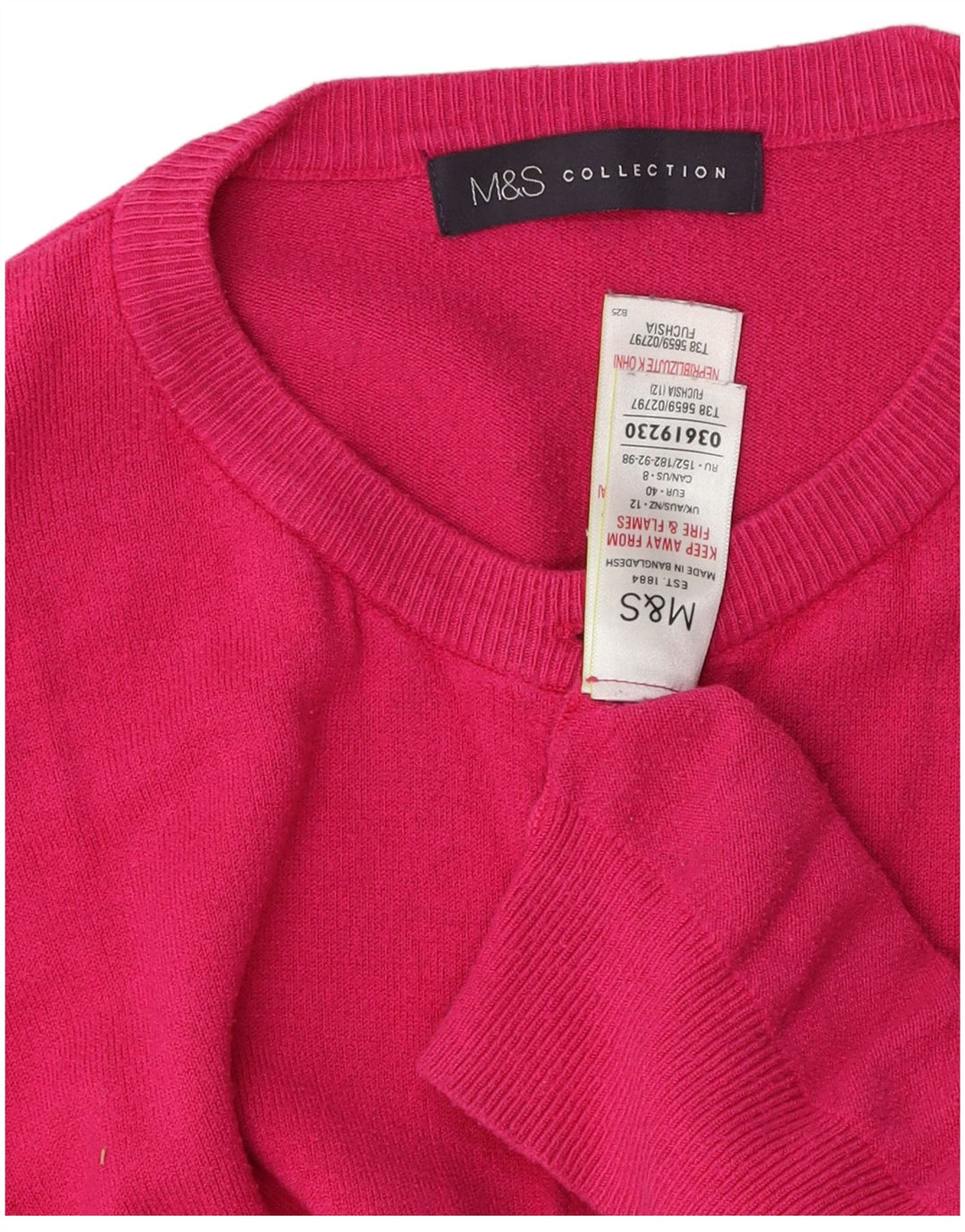 Marks & Spencer ženski kardigan pulover UK 12 Srednje ružičasta viskoza