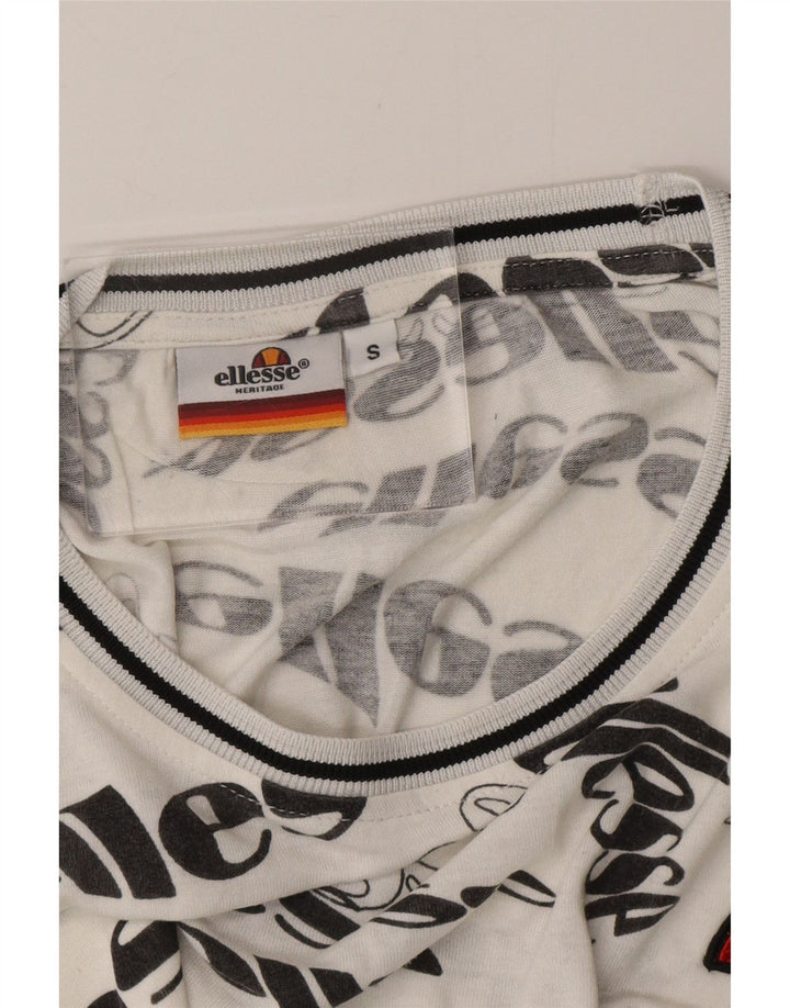 ELLESSE Muška majica kratkih rukava s grafičkim motivima Mala bijela