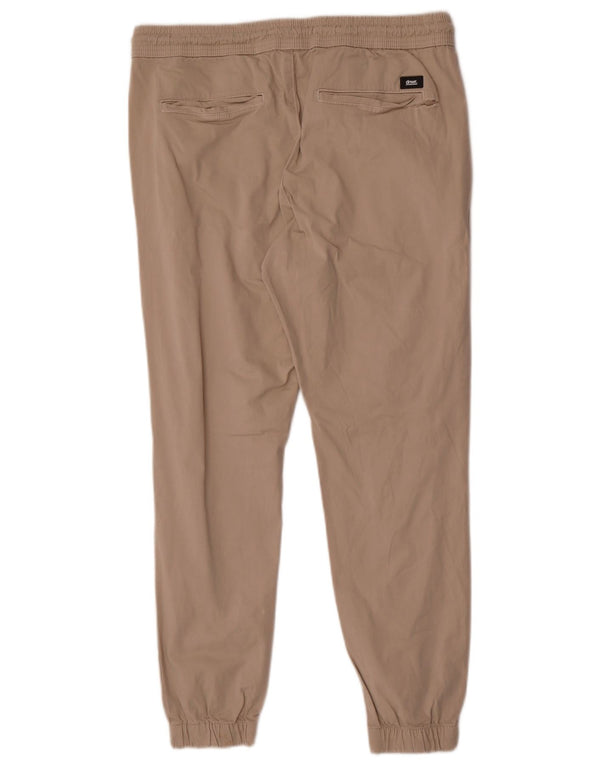 Zara Mens Joggers Chino Hlače Large W32 L28 Bež Pamuk